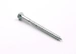 Hex Head Mild Steel Wood Screws DIN571 Zinc Plated Blue White Color