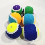 Personalised coloured dog tennis balls