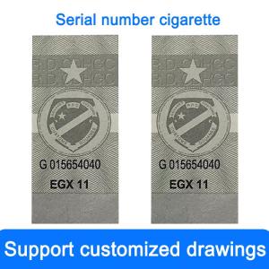 Quality Hot Stamping Cigarette Label Process Custom Cigarette Sealing Label wholesale