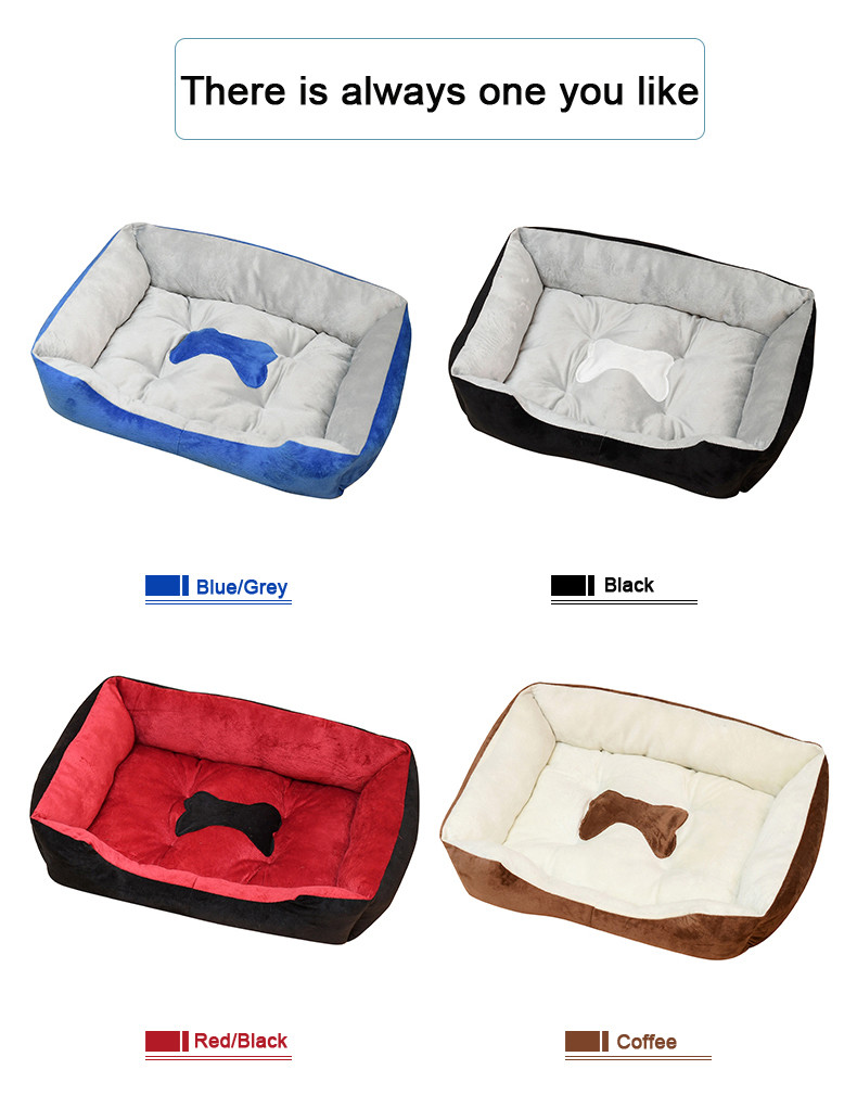 Custom Dual Purpose Rectangle Calming Dog Bed Breathable Washable Dog Mattress