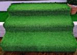 25mm Decorative Synthetic Fake Grass Carpet / Green Artificial Stair Grass 60