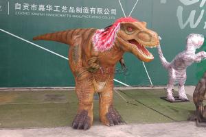 Quality Red Hidden Manual Operation Lifelike Dinosaur Costume Adults Rain Resistance wholesale