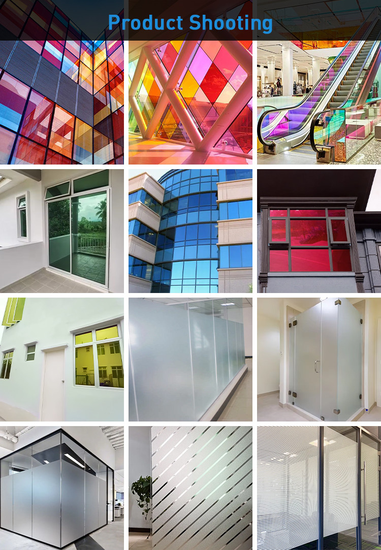 Red Silver Window Film For Commercial Buildings Sunscreen UVR 88% IRR 80%