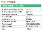 110v 220v 380v 26 Inch Rim Tire Changing Machine