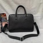 Authentic Exotic Ostrich Skin Businessmen Briefcase Large Shoulder Bag Genuine
