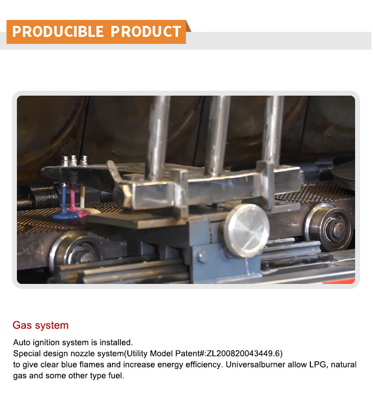 39 Baking Plates Sugar Cone Production Line 1.1KW PLC Control