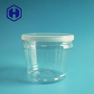 Quality Bulk Transparent Round PET Plastic Pickle Jars 600ml Wide Mouth Vegetable Storage wholesale