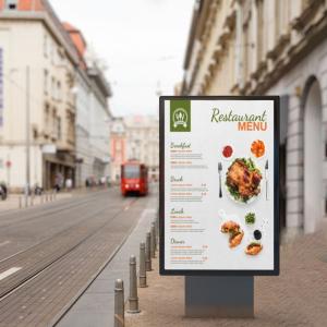 Quality 55 Inch 3000nits Outdoor Digital Menu Boards Drive Thru For Restaurants Full HD Monitor IP65 series maintenance-free wholesale