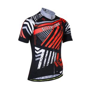 Quality Uvproof Windproof Mens Short Sleeve Cycling Jersey With Lycra Fabric wholesale