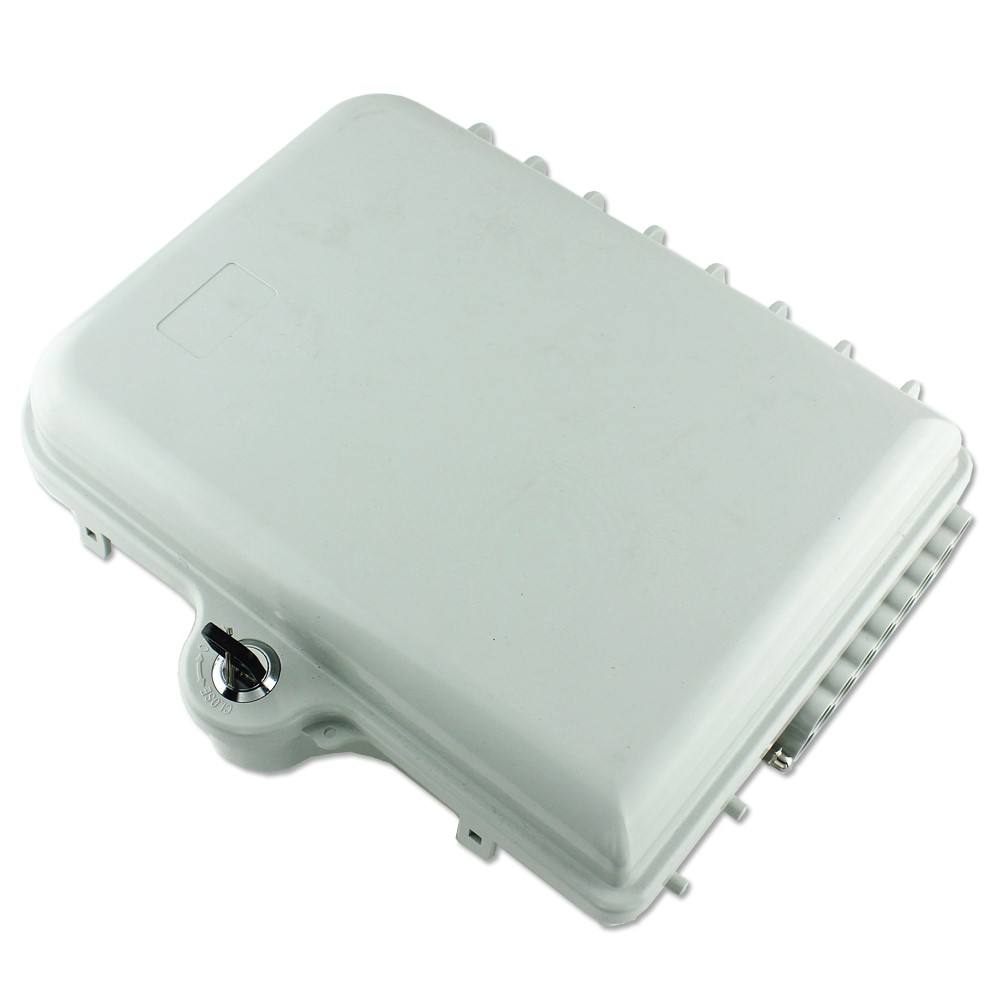 16 Core FTTH Fiber Optic Termination Box With Slot Cassette / Splitter