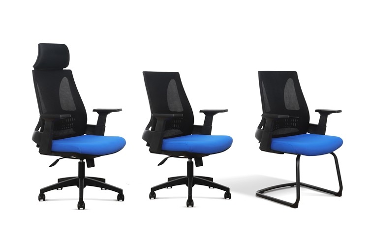 330 Black Nylon Cozy Executive Swivel Adjustable Task Chairs Medium Back