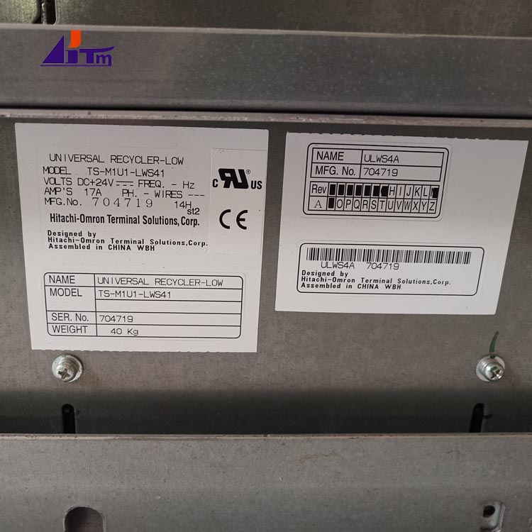 Diebold 368 ECRM Chassis 4 Cassette ULWS4A