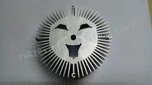 Quality CNC Machining Aluminum Auto Parts Aluminum Heat Sink Round Radiator Sunflower wholesale