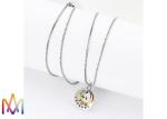 Rustproof SS304 Dangle Charms Mens Engraved Necklace