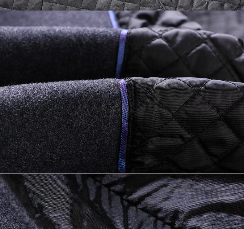 Large Lapel Medium Long Cashmere Classic Utility Male Turn-down Collar Slim Fit Overcoat Trench Fox Jacket Man Coat