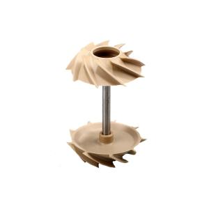 Quality Industrial PEEK Plastic Machining Impeller Machined Parts Lightweight High Precision wholesale