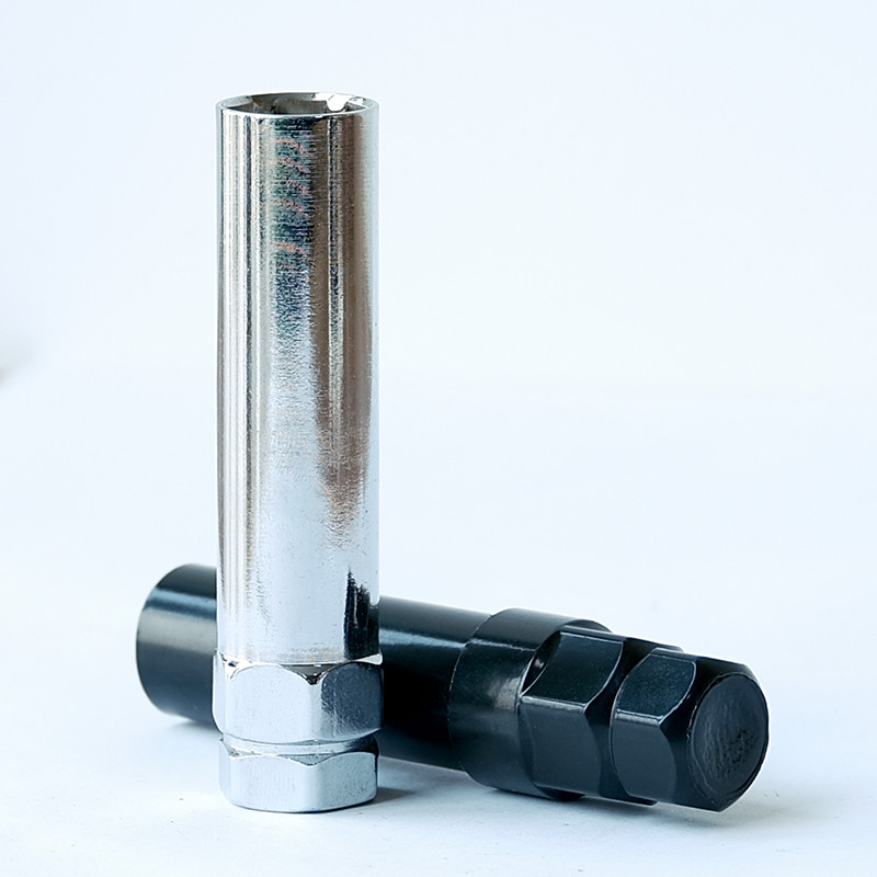 Car Safety Wheel Lock Nut Anti-theft Nut Hex 19/21mm Height 91mm 89mm Inner Diameter 17.6mm Chrome Grade 10