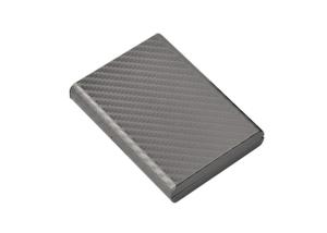 Quality Carbon Fibre Metal Leather Credit Card Wallet Holder Rectangle Souvenir Gift wholesale