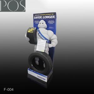 Quality customized tire display stand/Floor corrugated display carton for tyre wholesale