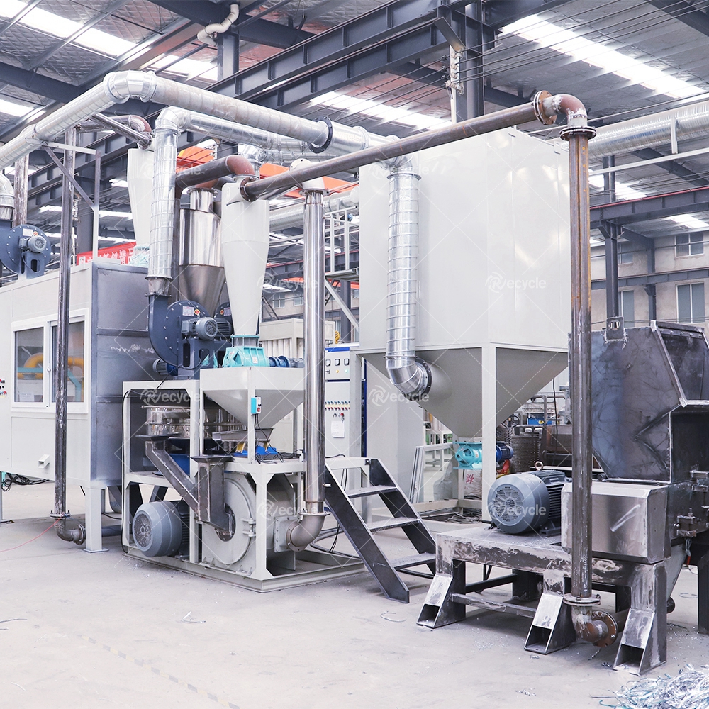 Plastic PVC Aluminum Electrostatic Separator Soft Package luminum Foil Recycling Machine