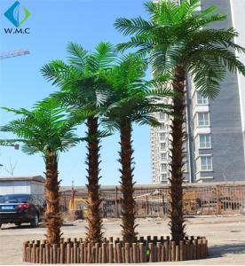 Quality Customizable Size Fake Coconut Tree , Large Faux Palm Tree For Hotel Decoration wholesale