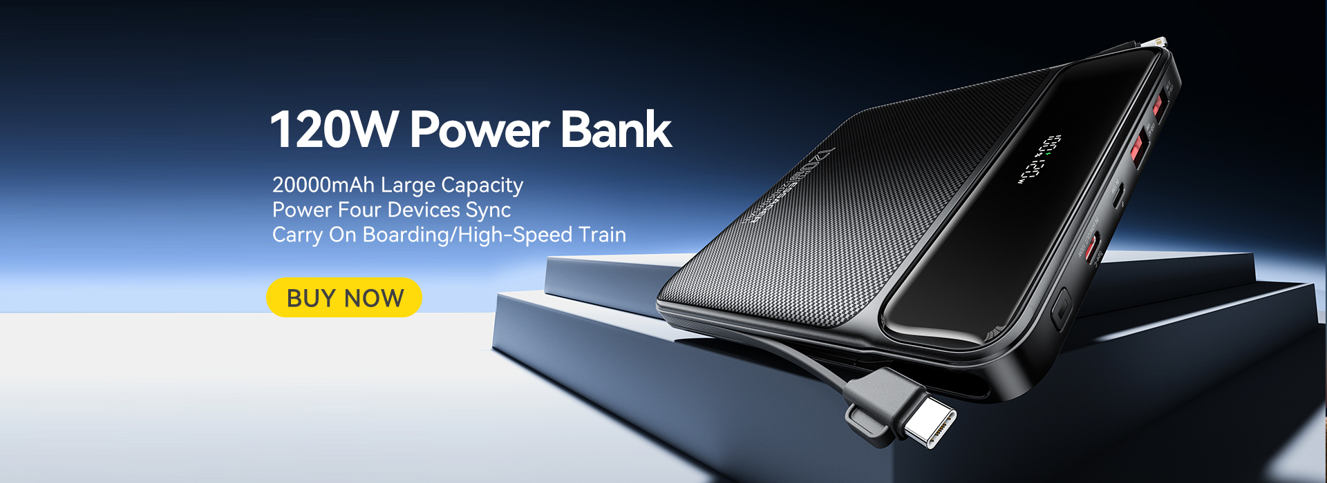 ESSAGER PB905 Series 4 Ports 20000mah Power Pack Portable Power Bank