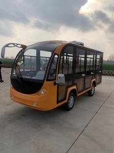 Quality Mini Low Speed 20 Seater Disc Hydraulic Brake Electric Tourist Sightseeing Bus Tourist Attractions Reception Transportation wholesale