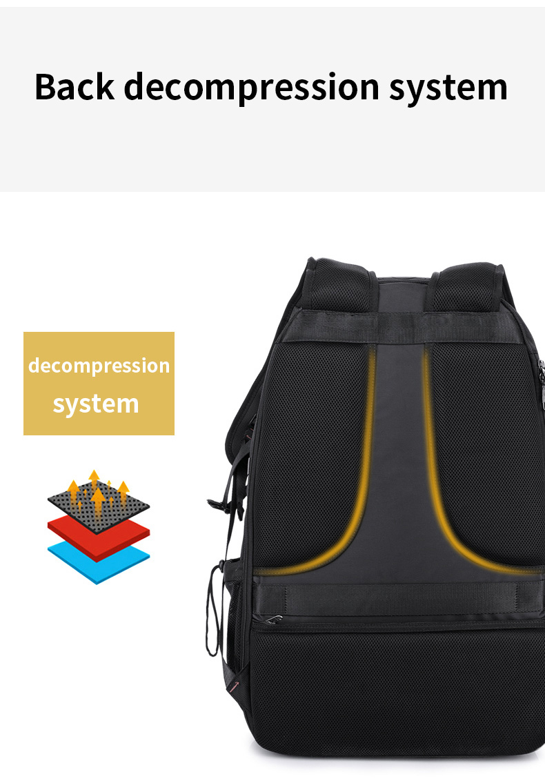 Computer Interlayer Oxford Waterproof Backpack Multifunctional 70l Travel Backpack