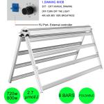 Aluminum Hydroponics Veg Flower LED Grow Lamps 2.6umol/J To 2.769umol/J