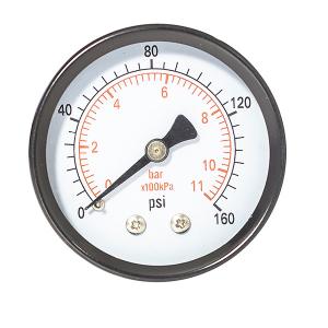 China 63MM 160 Psi Bourdon Tube Manometer 1/4 BSPT Dial Pressure Gauge on sale