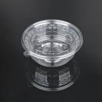 Eco Friendly Large PET Food Bowl Disposable Fruit Salad Containers