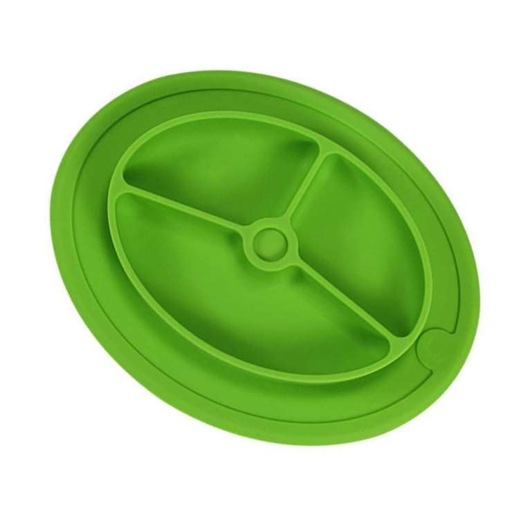 high quality EXW price custom logo design durable placemat kitchen silicone suction plate for baby