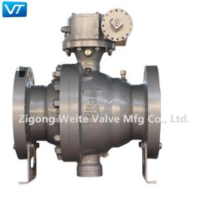 Quality 10&quot; Class 600 Ball Valve Carbon Steel Trunnion Mounted Ball Valve Electric wholesale