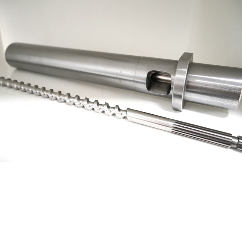 OEM Custom Stainless Steel Alloy Screw Auger Nitride Single Twin Extruder Screw Barrel