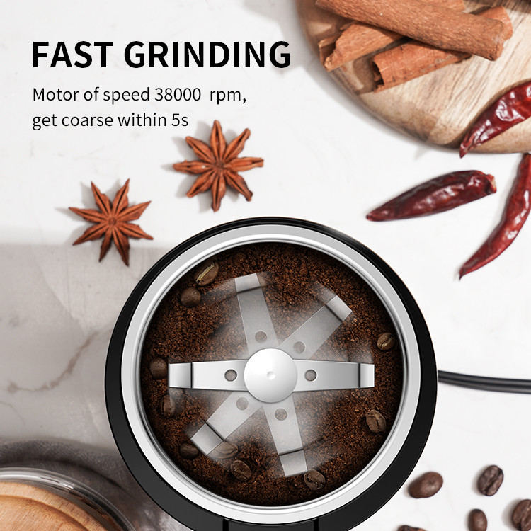 Mini Blade 200W Hand Coffee Bean Grinder 60g Electric Personal Espresso Machine