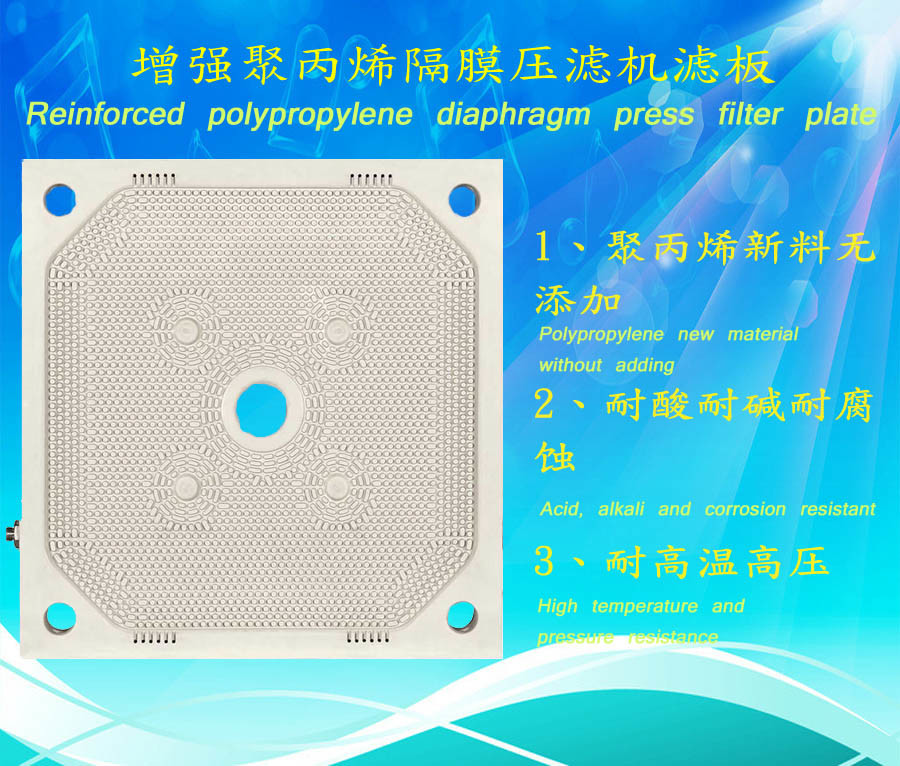 1250x1250mm Membrane Filter Press Plates for Filter Press Spare Parts