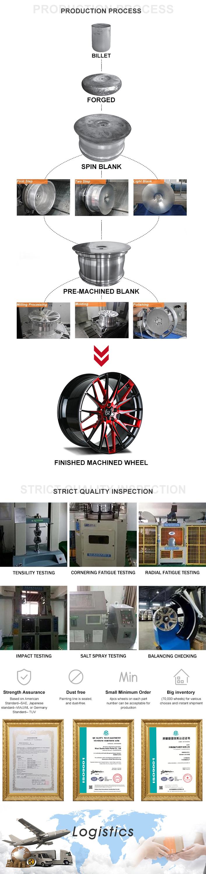 18-22 inch custom 2 piece forged deep lip concave wheels rim for luxury car
