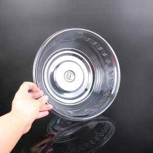 Quality Eco Friendly Large PET Food Bowl Disposable Fruit Salad Containers wholesale