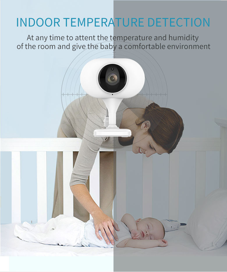 Wireless 2.4" 720P Baby Monitor Night Vision Indoor Wifi Pet Camera Vox Function
