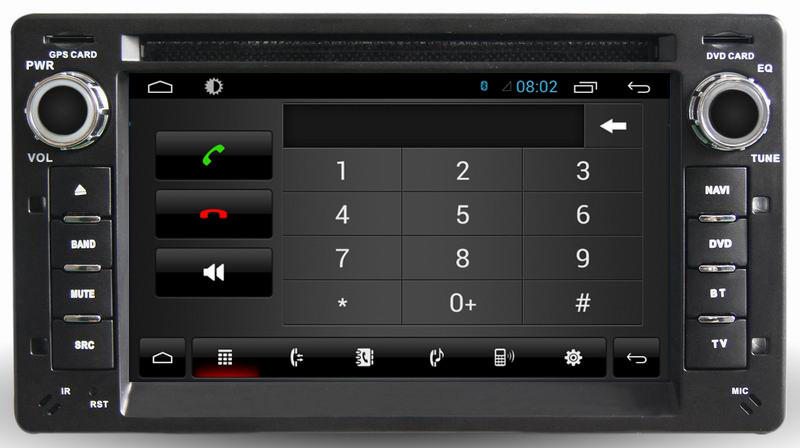 Ouchuangbo car gps navigation for Ford Victoria with iPhone and Android phone connect to car radio android 6.0 system