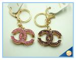 Fashion Metal Charm Pendant Key Chain Rhinestone Metal Key chain For Women Gift
