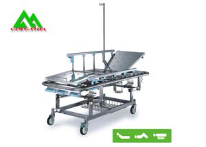 Quality Stretcher Bed Hospital Ward Equipment With Wheels , Patient Transport Stretchers wholesale