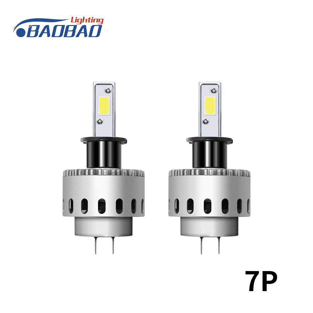 7P 45W 6000Lumen high power all in one canbus car led headlight