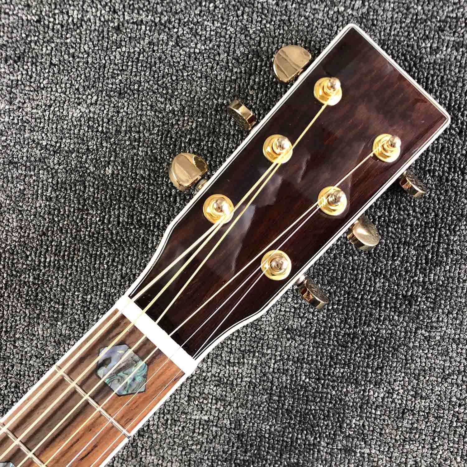 Solid Cedar Top D45lc Dreadnought Classic Acoustic Guitar with Pickup 301