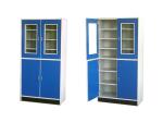 Alloy handle Wood Stainless Steel Lab Cabinets Water Tray Corrosion Resistance