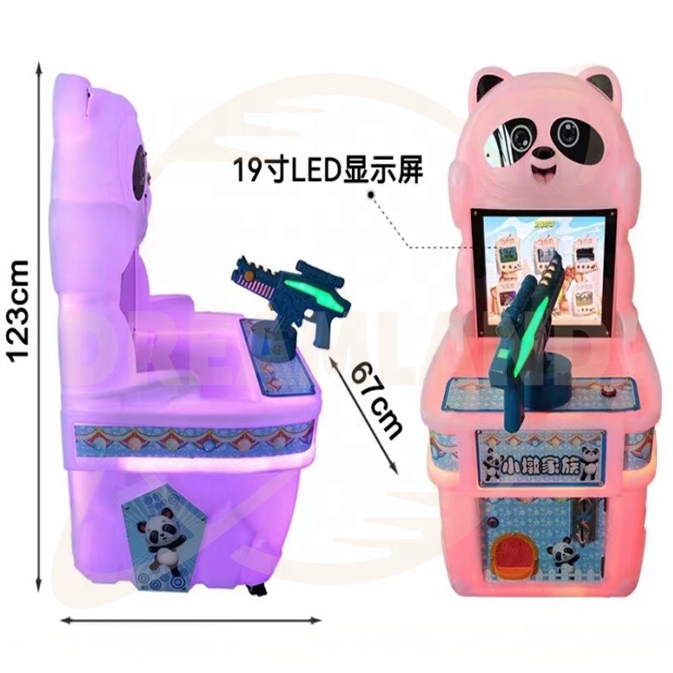 Dreamland Panda Design Children Arcade Machine Coin Operated Car Racing Game Machine For All Ages Kids
