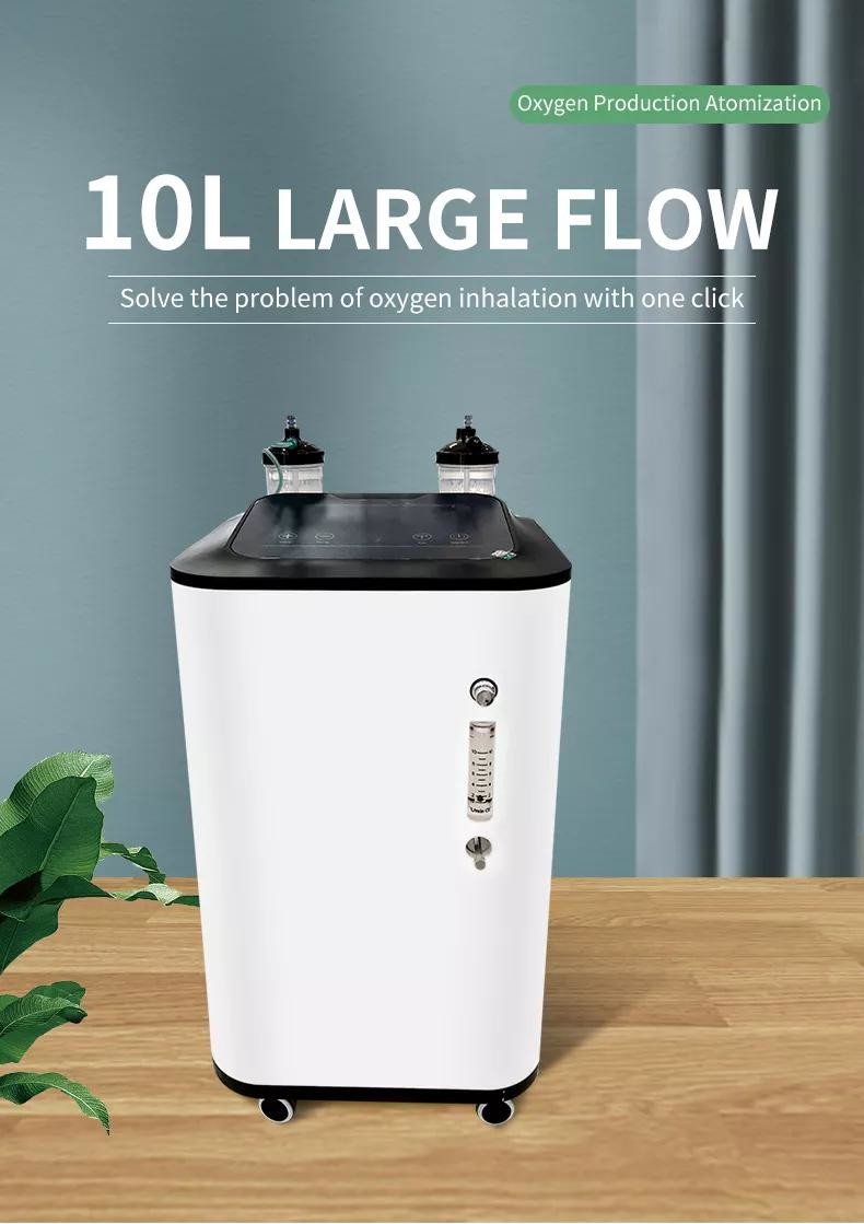 10L 93%+-3% Portable O2 Concentrator Machine For Hospital And Home