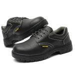Mental toe Black Unisex Shoes Unisex Synthetic Upper Material Shoes Slip