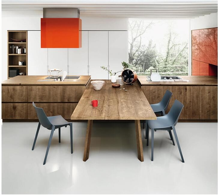 Plywood Walnut Veneer MDF Kitchen Cabinet For house Furniture