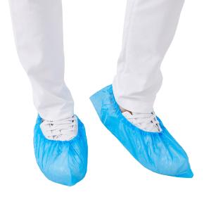 Quality SF Medical CPE Surgical Shoe Cover Disposable Blue Non Slip 40cm wholesale